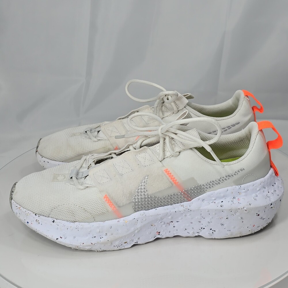 Nike "Crater Impact Summit" White Crimson Men 8 DB2477-100 Recycled Sneakers